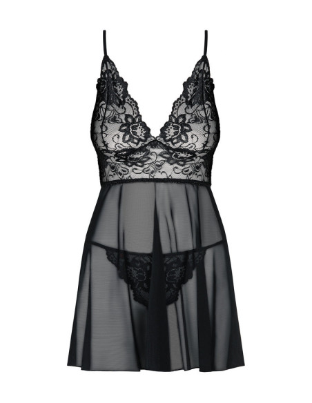 Idillia babydoll e perizoma nera