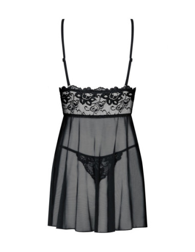Idillia babydoll e perizoma nera