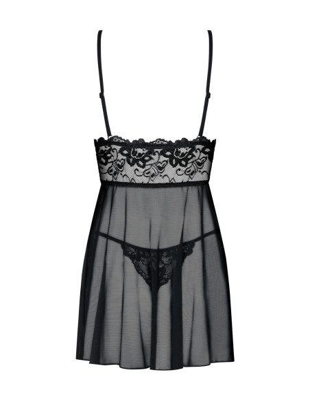 Idillia babydoll e perizoma nera
