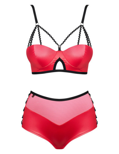 Leatheria completo 2 pezzi rosso