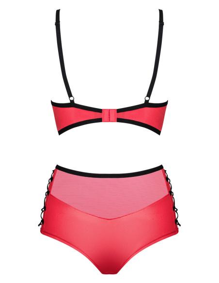 Leatheria completo 2 pezzi rosso