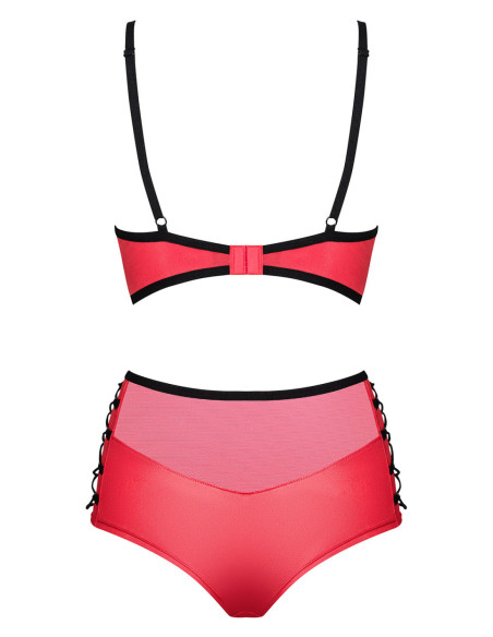 Leatheria completo 2 pezzi rosso