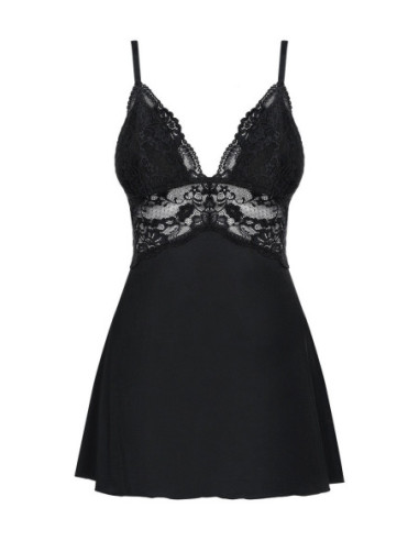 810-BAB-1 babydoll e perizoma nera