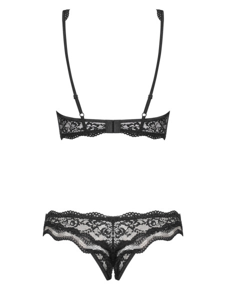 Luvae completo 2 pezzi aperto nero