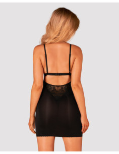 Black chemise & thong 2
