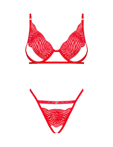 Mellania completo 2 pezzi rosso