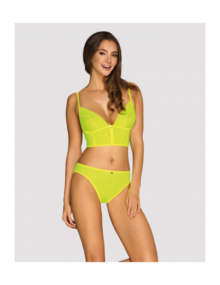 Yellow neon top and panties