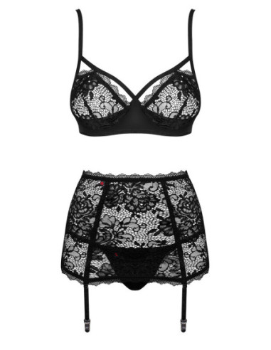 Peonesia completo 3 pezzi nero