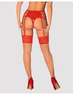 Stockings with red lace 2
