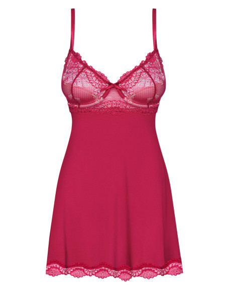 Rosalyne babydoll e perizoma rossa