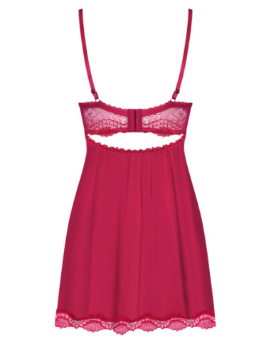 Rosalyne babydoll e perizoma rossa