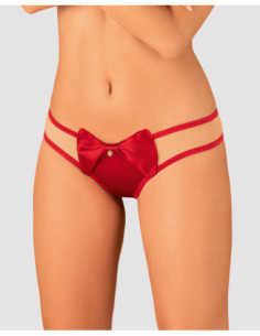 Tempting red thong