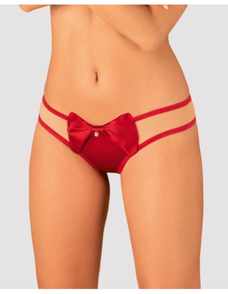 Tempting red thong