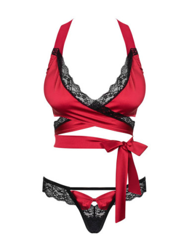 Sensuelia completo 2 pezzi rosso