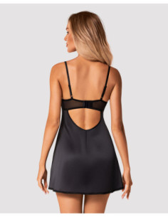 Black chemise & thong 2