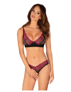 Set: bra & crotchless thong