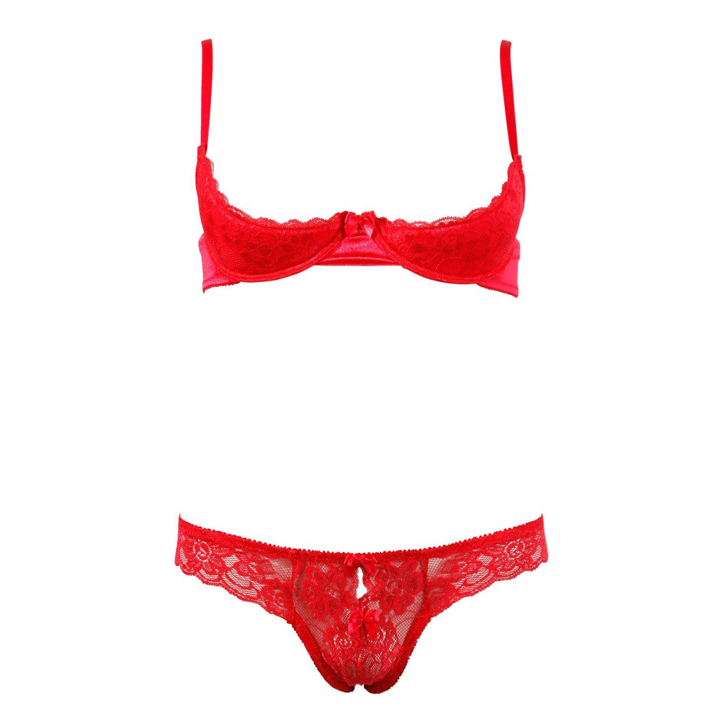 Half-cup Set red alicia