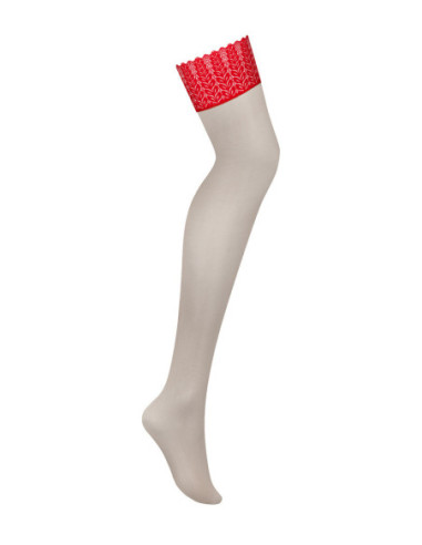 Ingridia Calze con pizzo rosso