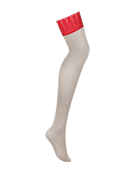 Ingridia Calze con pizzo rosso