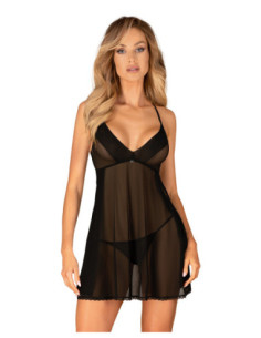 See-through babydoll & thong