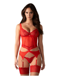 Red corset and thong