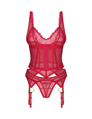 Cupide Desir Red corset and thong