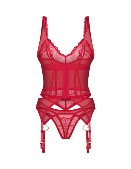 Cupide Desir Red corset and thong