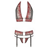 Set garter belt 3 pcs 2 colours