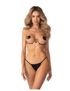 Modern black harness