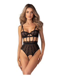 Teddy with bold cutouts and open crotch