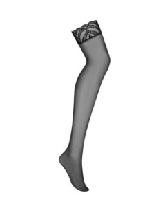 Black stockings with lace trim 2