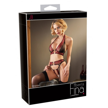 Set garter belt 3 pcs 2 colours