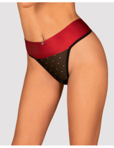 Thong with satin bow