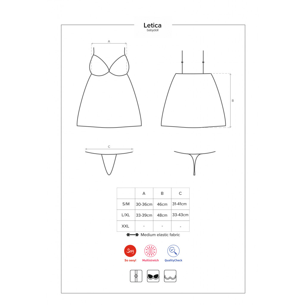 Letica babydoll & thong