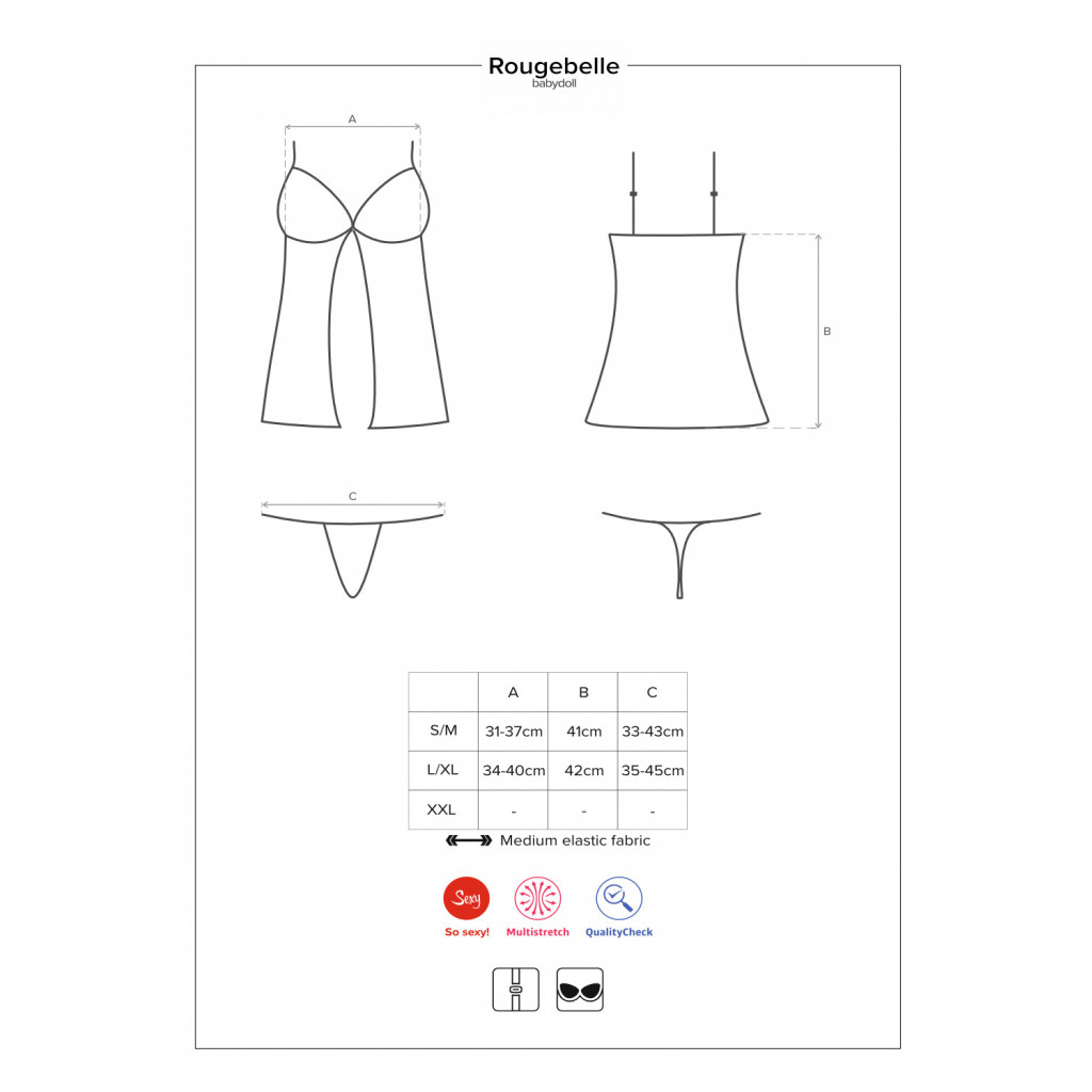 Rougebelle babydoll & perizoma