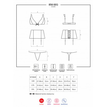 856 sexy lingerie 3 pcs