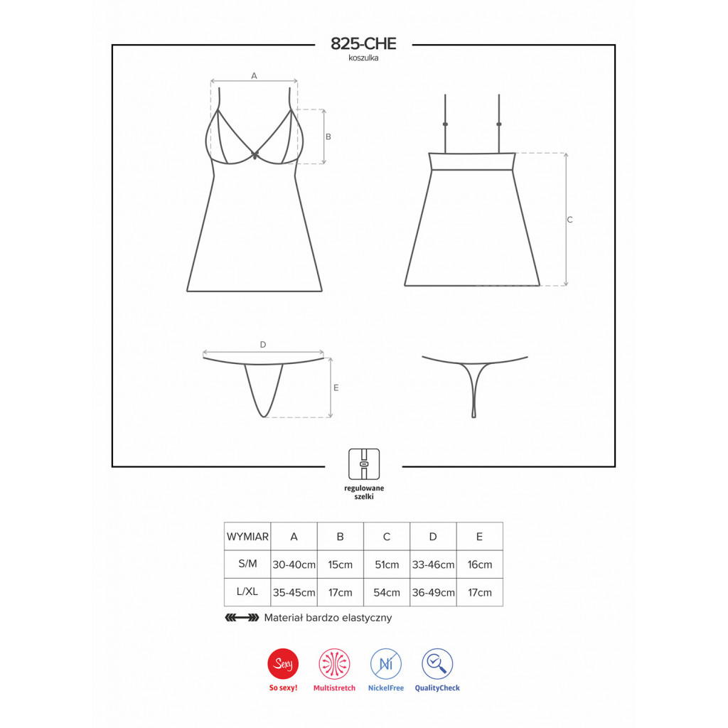 825 chemise & perizoma