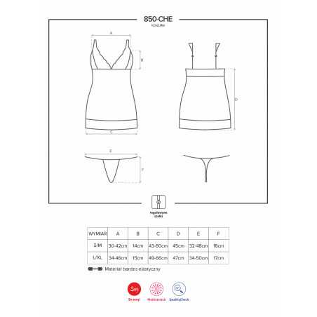 850 chemise & perizoma