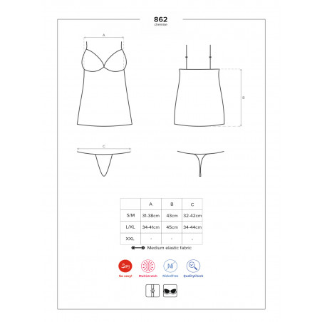 862 chemise & perizoma