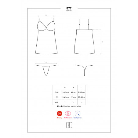 877 chemise & thong