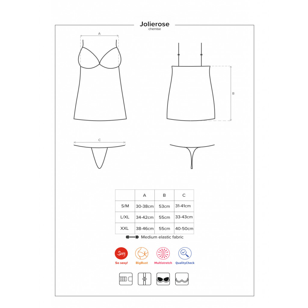Jolierose chemise & thong
