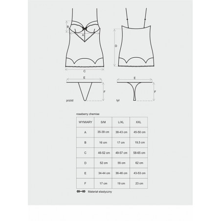 Roseberry chemise & perizoma