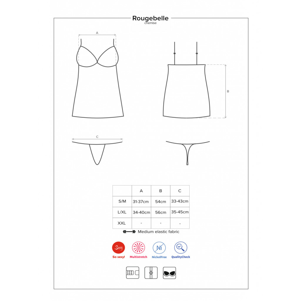Rougebelle chemise & thong
