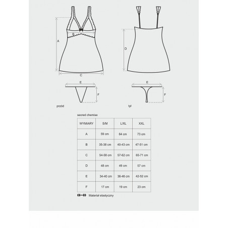 Secred chemise & thong