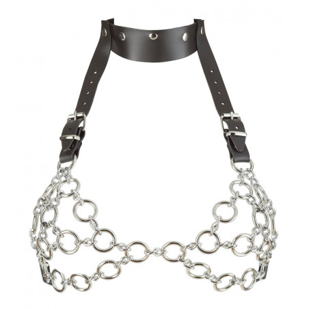 Leather and Metal Bra