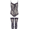 Body con calze autoreggenti