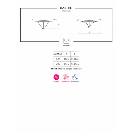 828-THC-1 crotchless thong