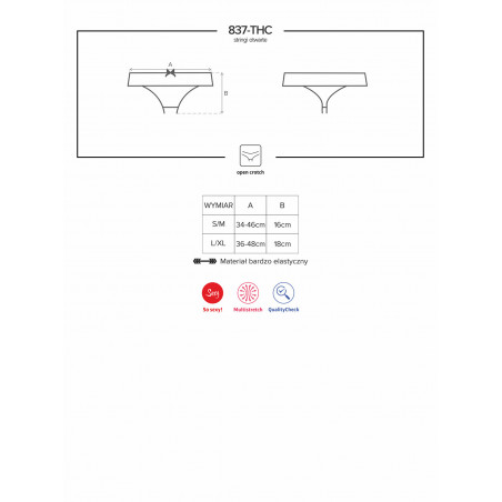 837 crotchless thong