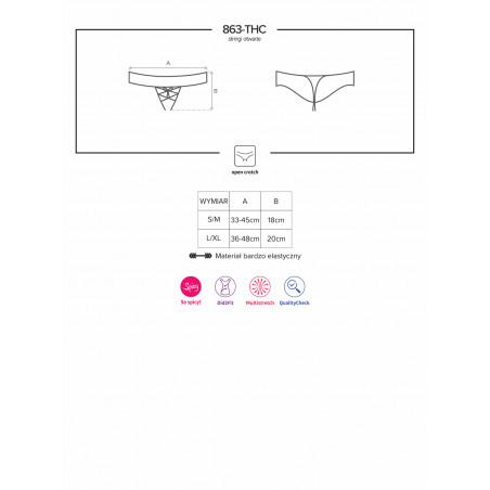 863 Crotchless thong