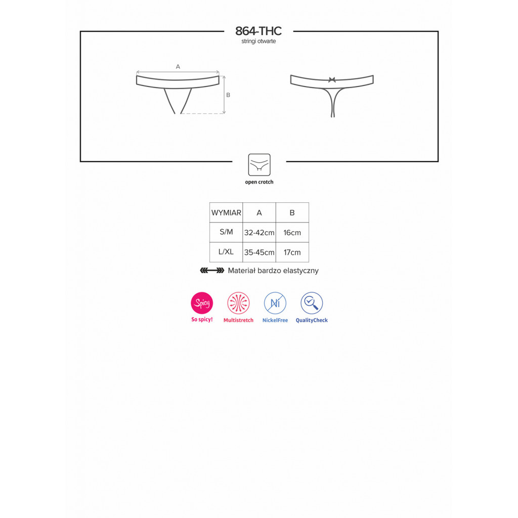 864 crotchless thong